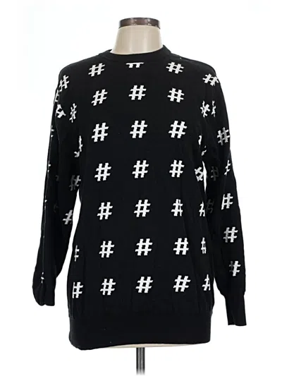 Pre-owned Assorted Brands Pullover Sweater In Black