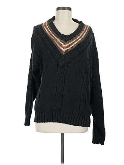Pre-owned Assorted Brands Pullover Sweater In Black