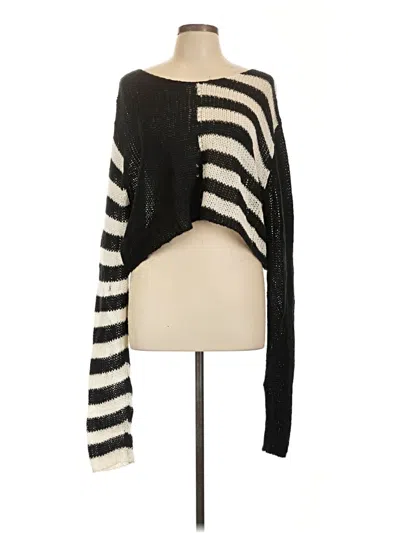 Pre-owned Assorted Brands Pullover Sweater In Black