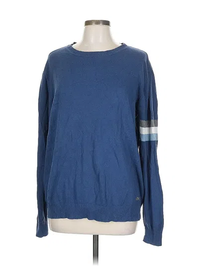 Pre-owned Assorted Brands Pullover Sweater In Blue