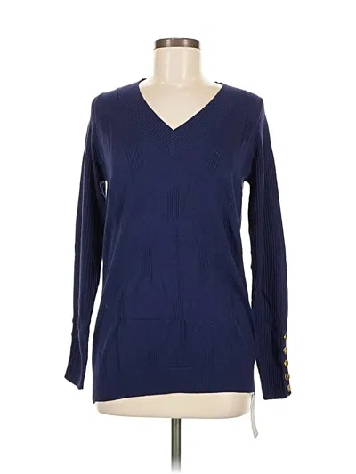 Pre-owned Assorted Brands Pullover Sweater In Blue