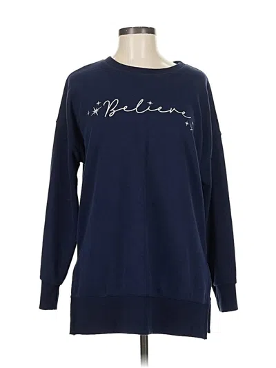 Pre-owned Assorted Brands Pullover Sweater In Blue