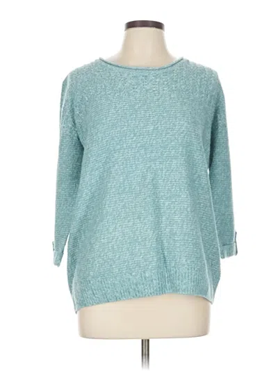 Pre-owned Assorted Brands Pullover Sweater In Blue