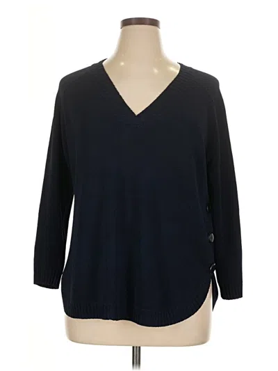 Pre-owned Assorted Brands Pullover Sweater In Blue