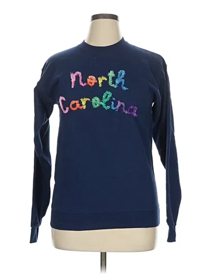 Pre-owned Assorted Brands Pullover Sweater In Blue