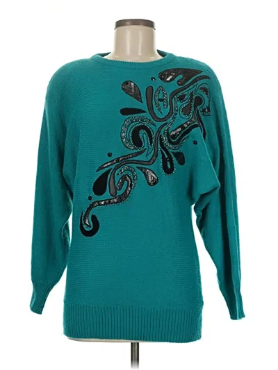 Pre-owned Assorted Brands Pullover Sweater In Blue