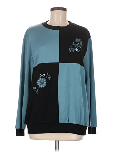 Pre-owned Assorted Brands Pullover Sweater In Blue
