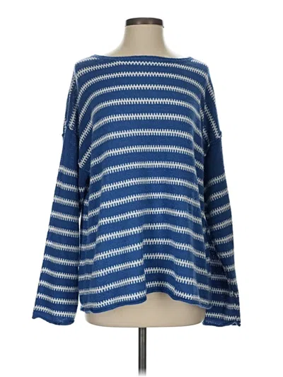 Pre-owned Assorted Brands Pullover Sweater In Blue
