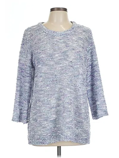 Pre-owned Assorted Brands Pullover Sweater In Blue