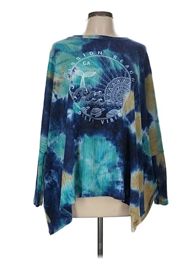 Pre-owned Assorted Brands Pullover Sweater In Blue