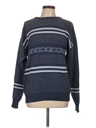 Pre-owned Assorted Brands Pullover Sweater In Blue