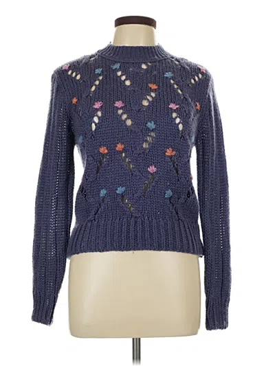 Pre-owned Assorted Brands Pullover Sweater In Blue