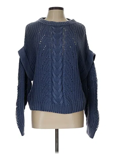 Pre-owned Assorted Brands Pullover Sweater In Blue