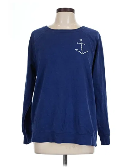 Pre-owned Assorted Brands Pullover Sweater In Blue