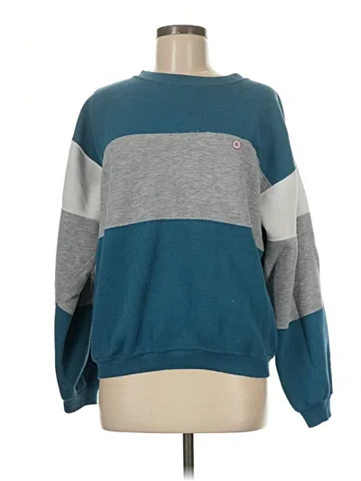 Pre-owned Assorted Brands Pullover Sweater In Blue