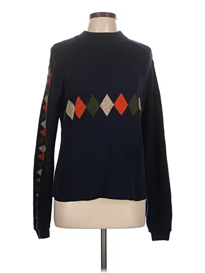 Pre-owned Assorted Brands Pullover Sweater In Blue
