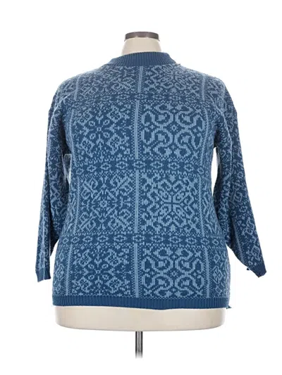 Pre-owned Assorted Brands Pullover Sweater In Blue