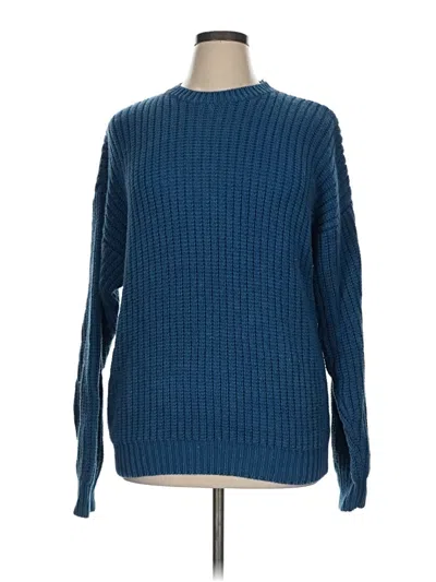 Pre-owned Assorted Brands Pullover Sweater In Blue