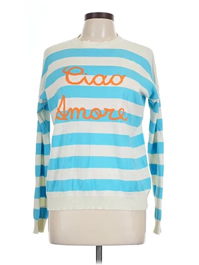 Pre-owned Assorted Brands Pullover Sweater In Blue