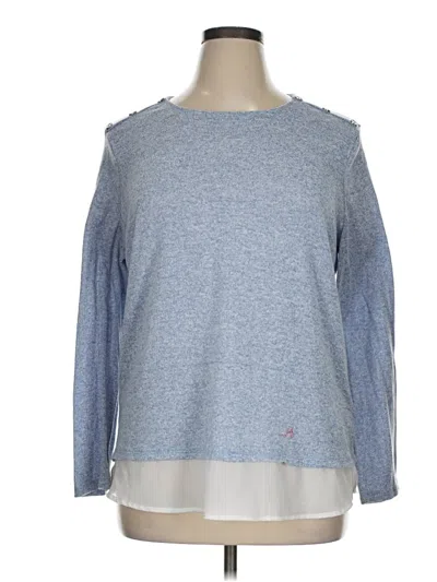 Pre-owned Assorted Brands Pullover Sweater In Blue