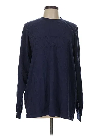 Pre-owned Assorted Brands Pullover Sweater In Blue