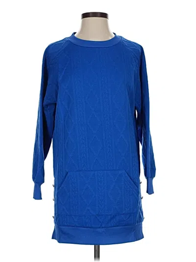 Pre-owned Assorted Brands Pullover Sweater In Blue