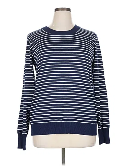Pre-owned Assorted Brands Pullover Sweater In Blue