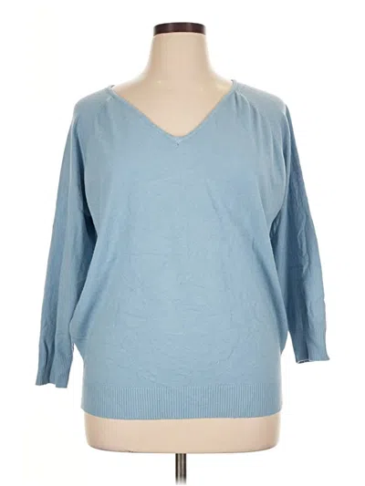 Pre-owned Assorted Brands Pullover Sweater In Blue