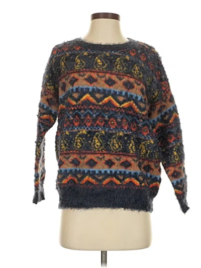 Pre-owned Assorted Brands Pullover Sweater In Blue