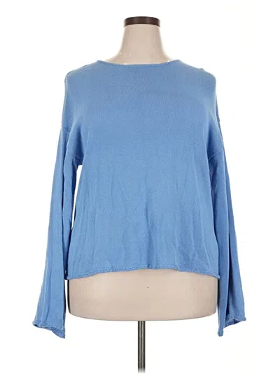 Pre-owned Assorted Brands Pullover Sweater In Blue