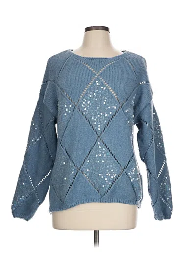 Pre-owned Assorted Brands Pullover Sweater In Blue
