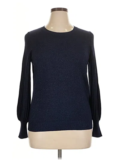 Pre-owned Assorted Brands Pullover Sweater In Blue