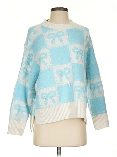 Pre-owned Assorted Brands Pullover Sweater In Blue
