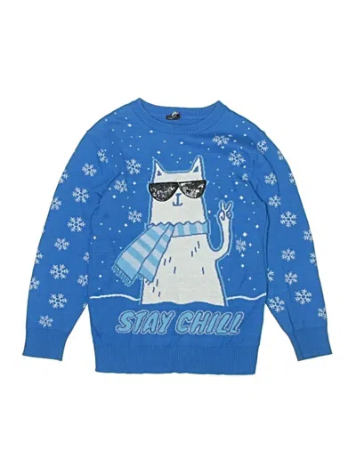 Pre-owned Assorted Brands Kids' Pullover Sweater In Blue