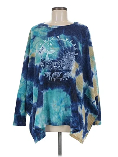 Pre-owned Assorted Brands Pullover Sweater In Blue