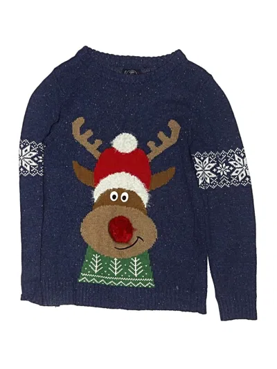 Pre-owned Assorted Brands Kids' Pullover Sweater In Blue