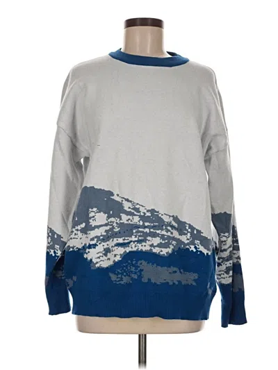 Pre-owned Assorted Brands Pullover Sweater In Blue