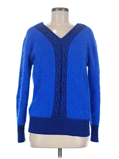Pre-owned Assorted Brands Pullover Sweater In Blue
