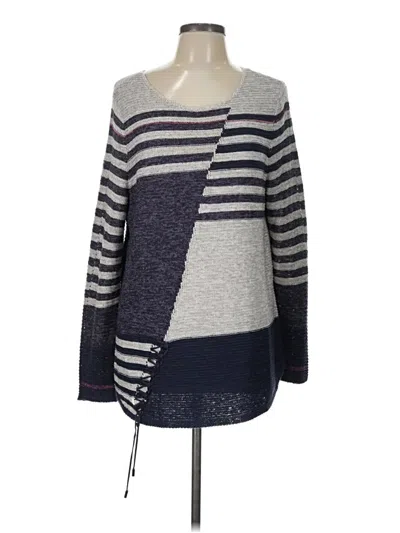 Pre-owned Assorted Brands Pullover Sweater In Blue
