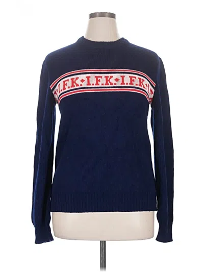 Pre-owned Assorted Brands Pullover Sweater In Blue
