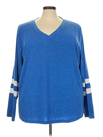 Pre-owned Assorted Brands Pullover Sweater In Blue