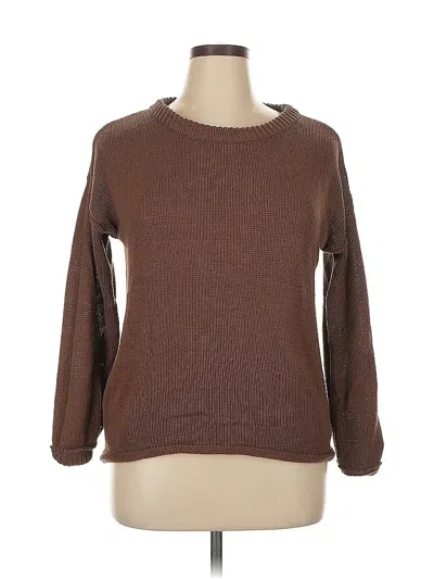 Pre-owned Assorted Brands Pullover Sweater In Brown