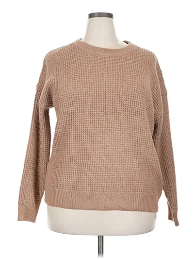 Pre-owned Assorted Brands Pullover Sweater In Brown