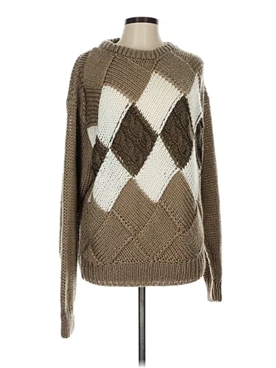 Pre-owned Assorted Brands Pullover Sweater In Brown
