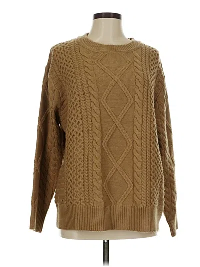 Pre-owned Assorted Brands Pullover Sweater In Brown