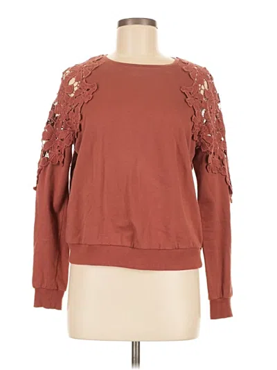 Pre-owned Assorted Brands Pullover Sweater In Brown