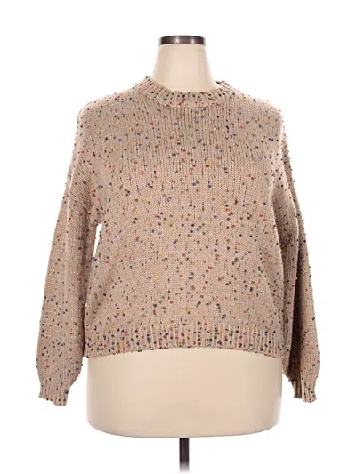 Pre-owned Assorted Brands Pullover Sweater In Brown
