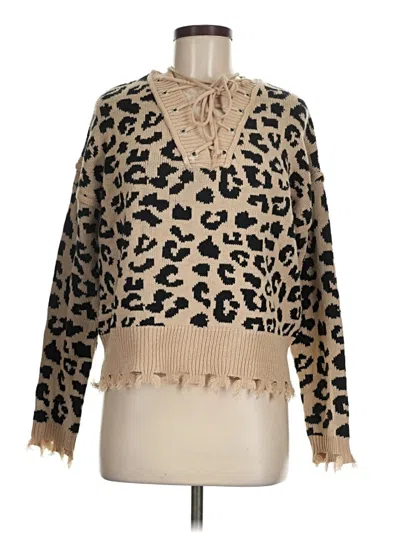 Pre-owned Assorted Brands Pullover Sweater In Brown