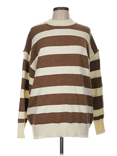 Pre-owned Assorted Brands Pullover Sweater In Brown