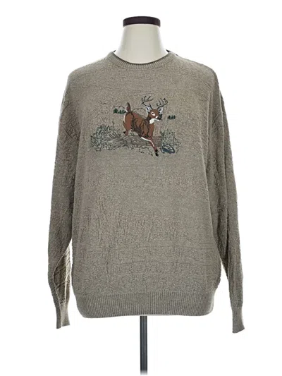 Pre-owned Assorted Brands Pullover Sweater In Brown